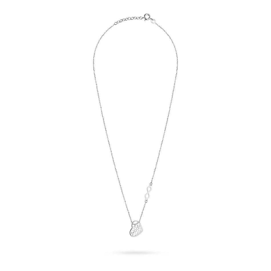 Silver Necklace Heart