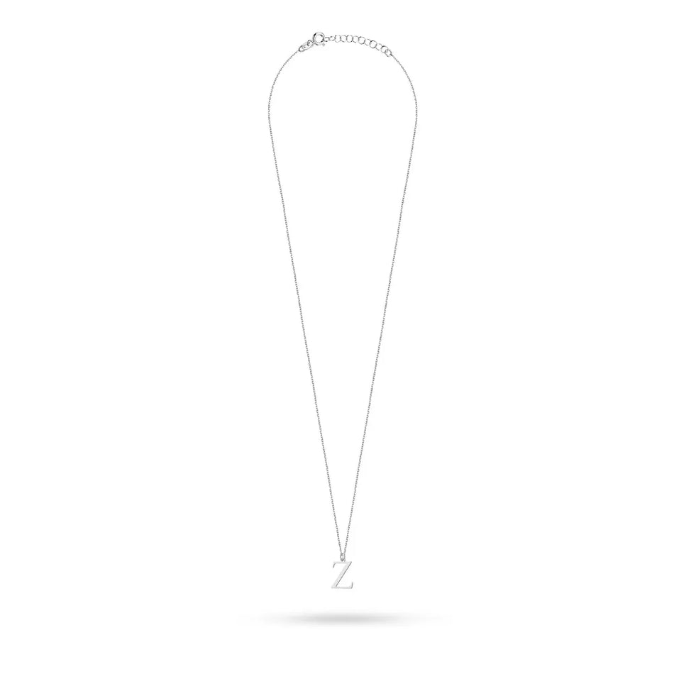 Silver Necklace Letter Z