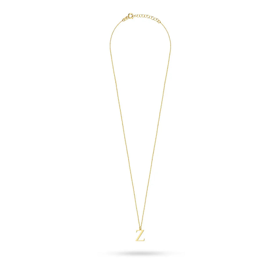 Gold-plated Silver Necklace Letter Z