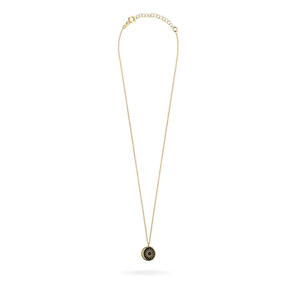 Gold-plated Silver Necklace Medallion