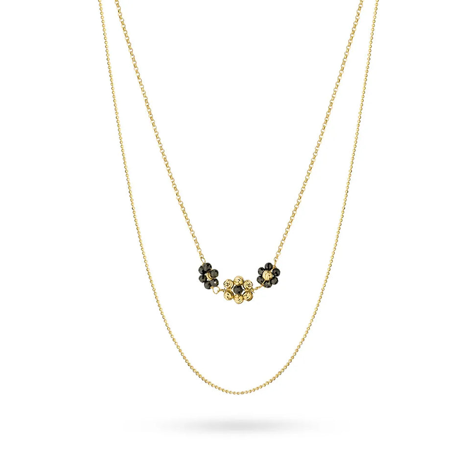 Gold-plated Silver Necklace Flower