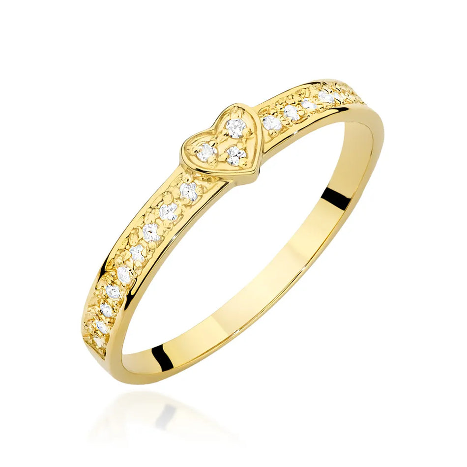 Gold Ring Set with Diamonds