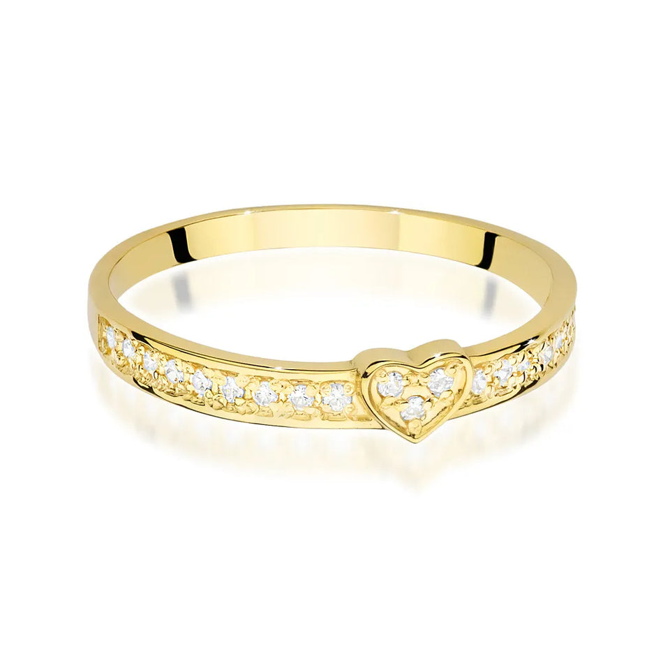Gold Ring Set with Diamonds