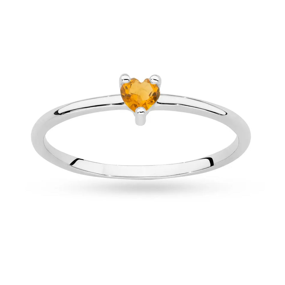 Gold Ring with 0.10ct Citrin