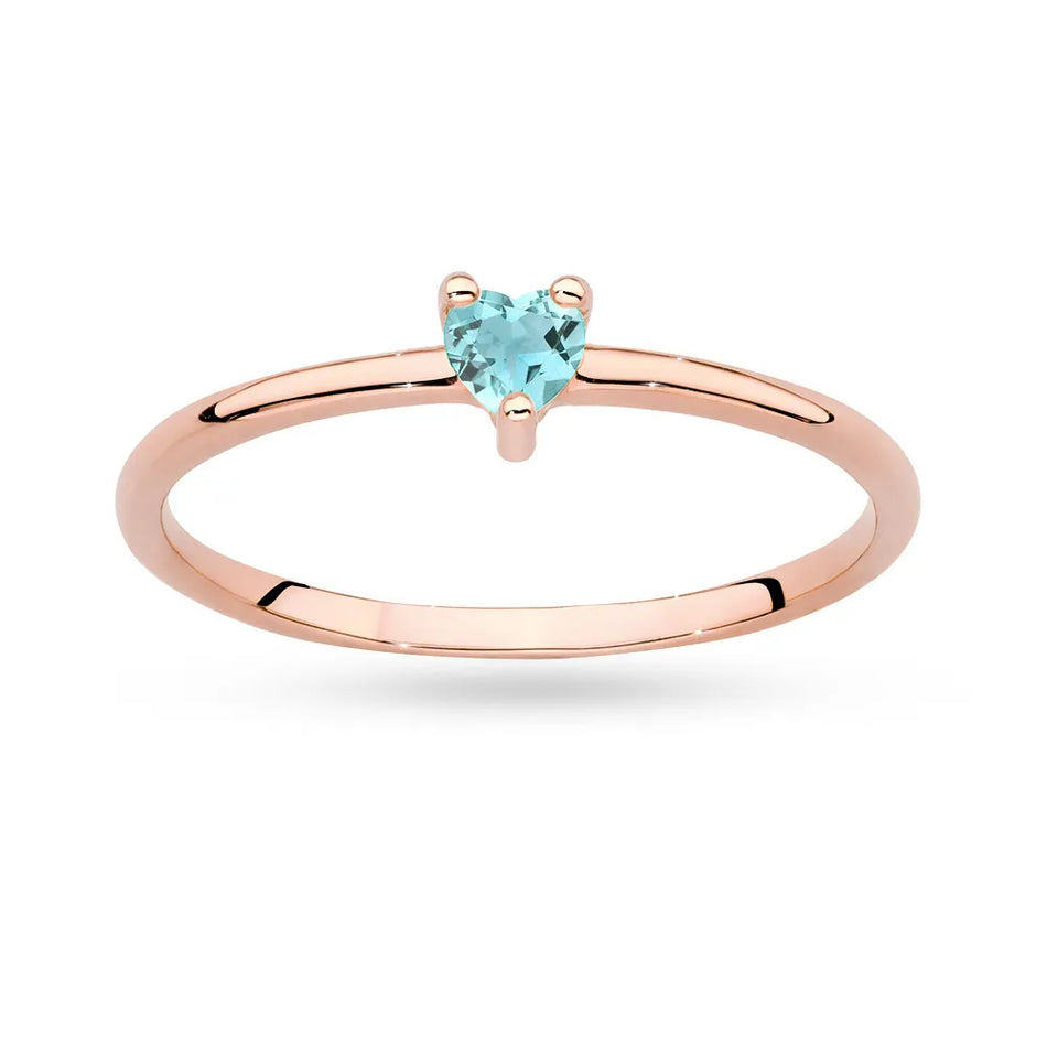 Gold Ring with 0.12ct Topaz