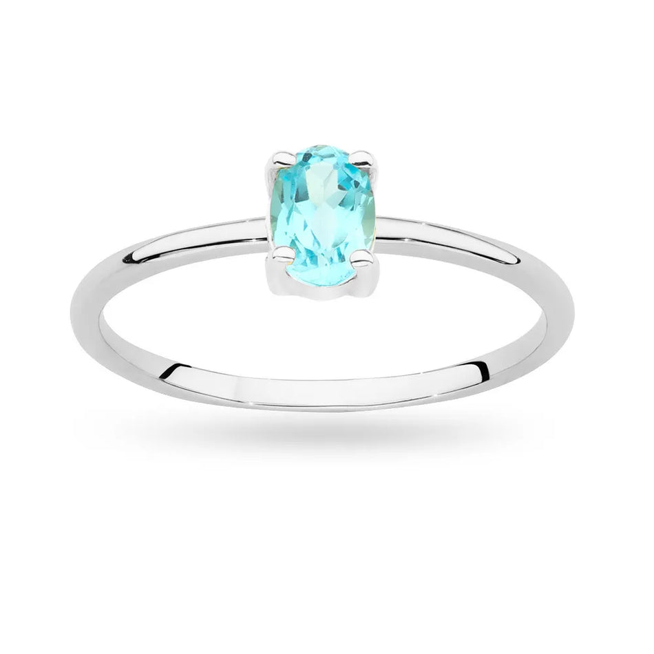 Gold Ring with 0.50ct Topaz