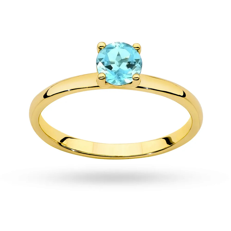 Gold Ring with 0.50ct Topaz