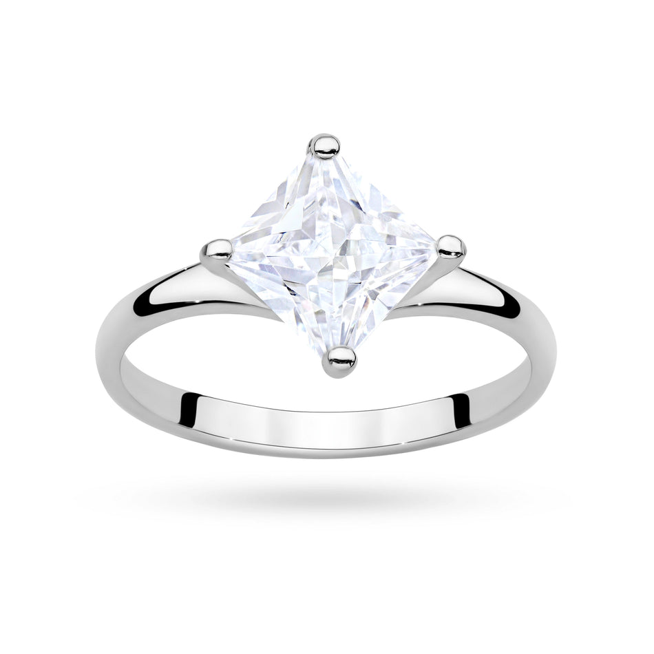 Silver Ring with Zirconia