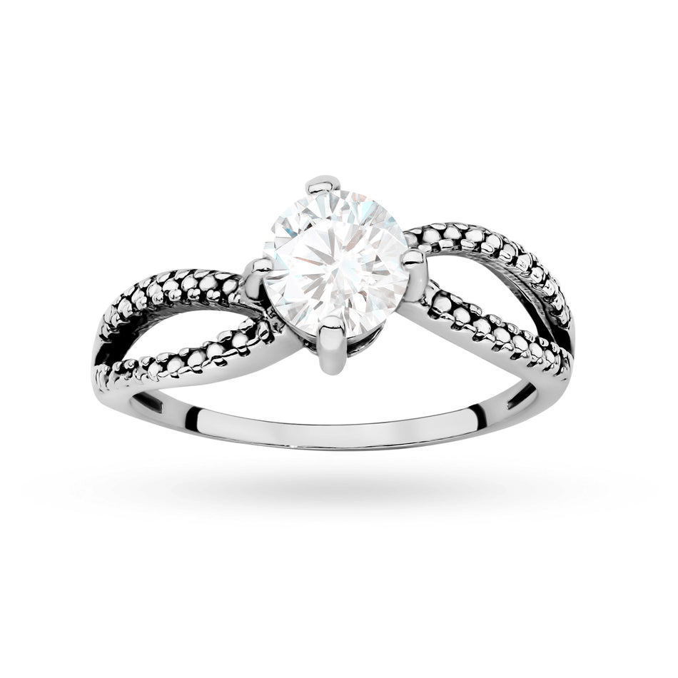 Silver Ring with Zirconia