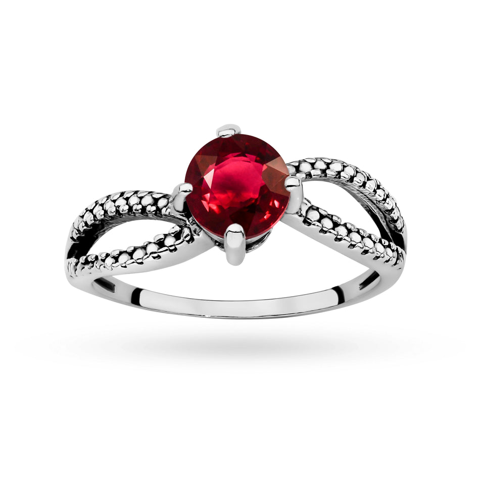 Silver Ring with Zirconia