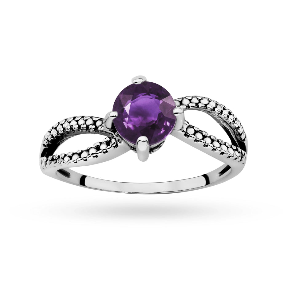 Silver Ring with Zirconia