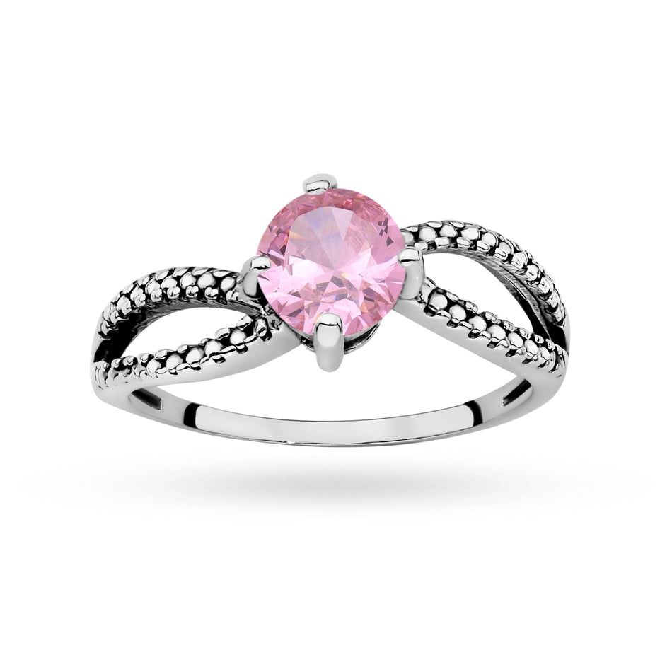 Silver Ring with Zirconia