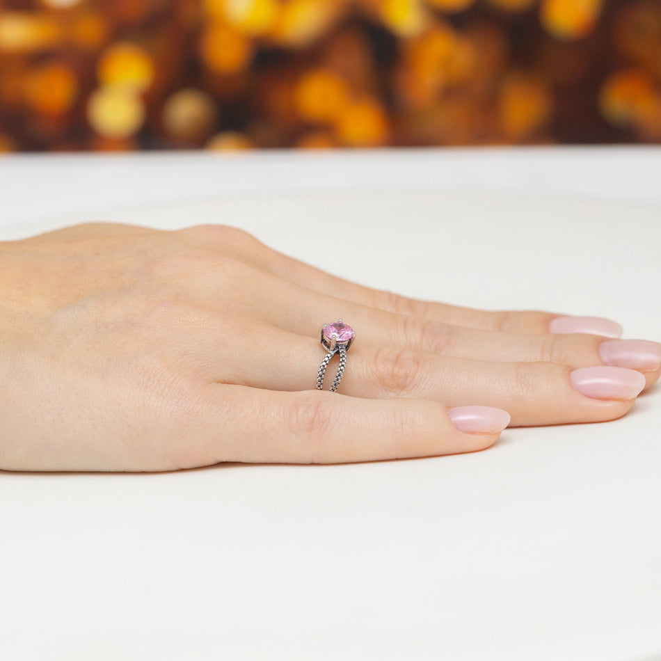 Silver Ring with Zirconia