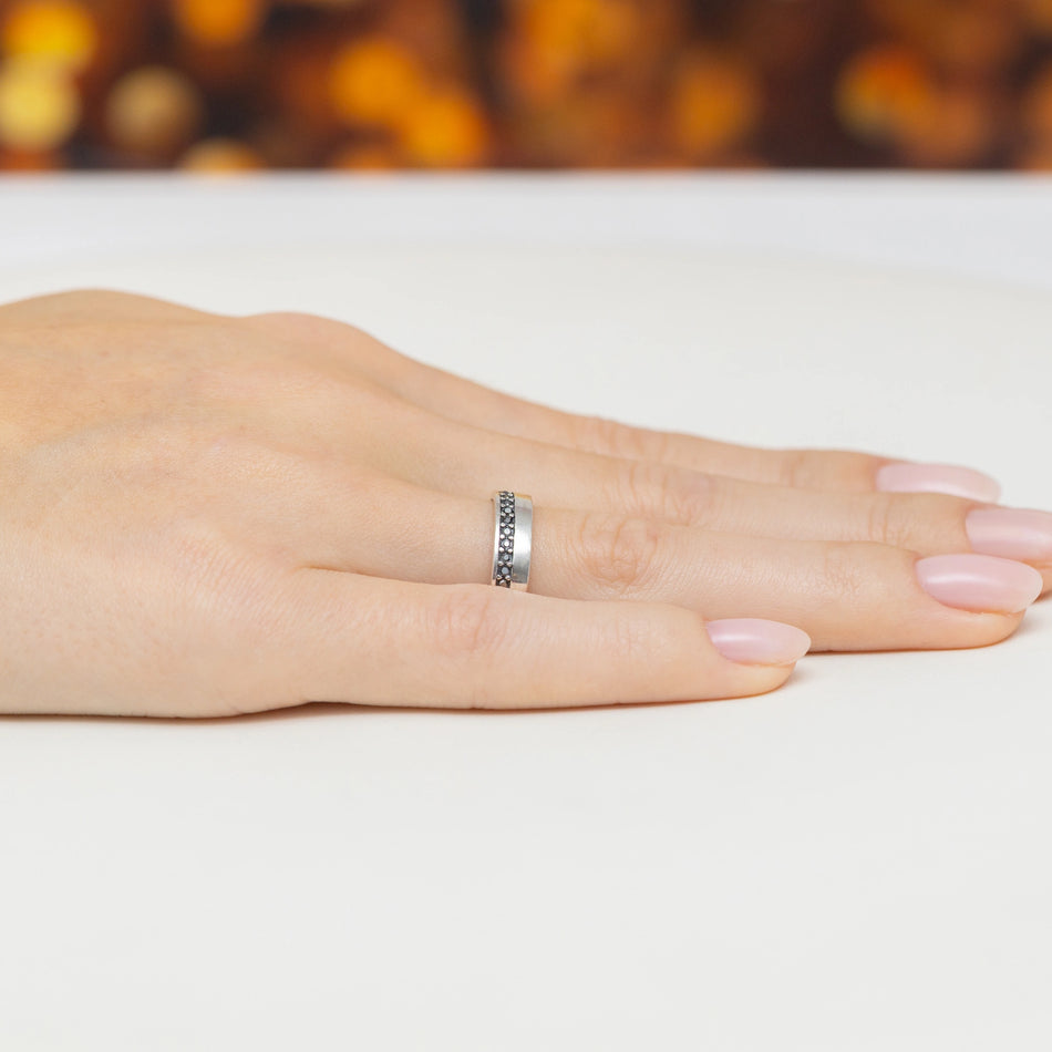 Silver Ring with Zirconia