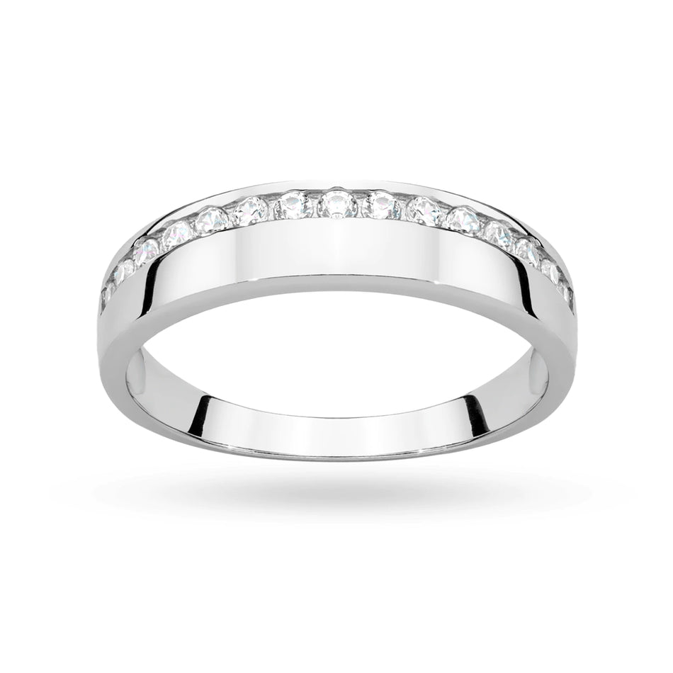 Silver Ring with Zirconia