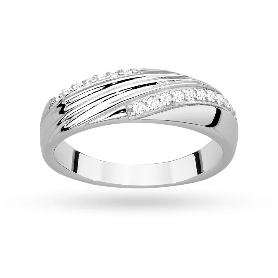 Silver Ring with Zirconia