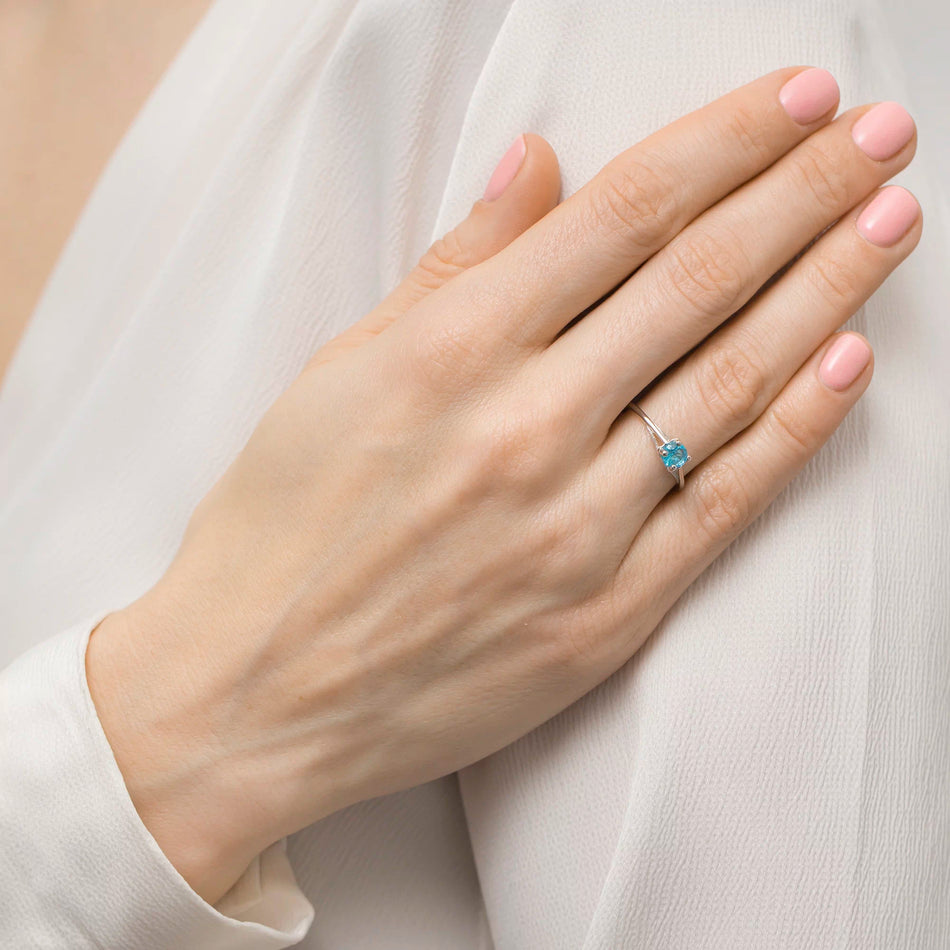 Silver Ring with Zirconia