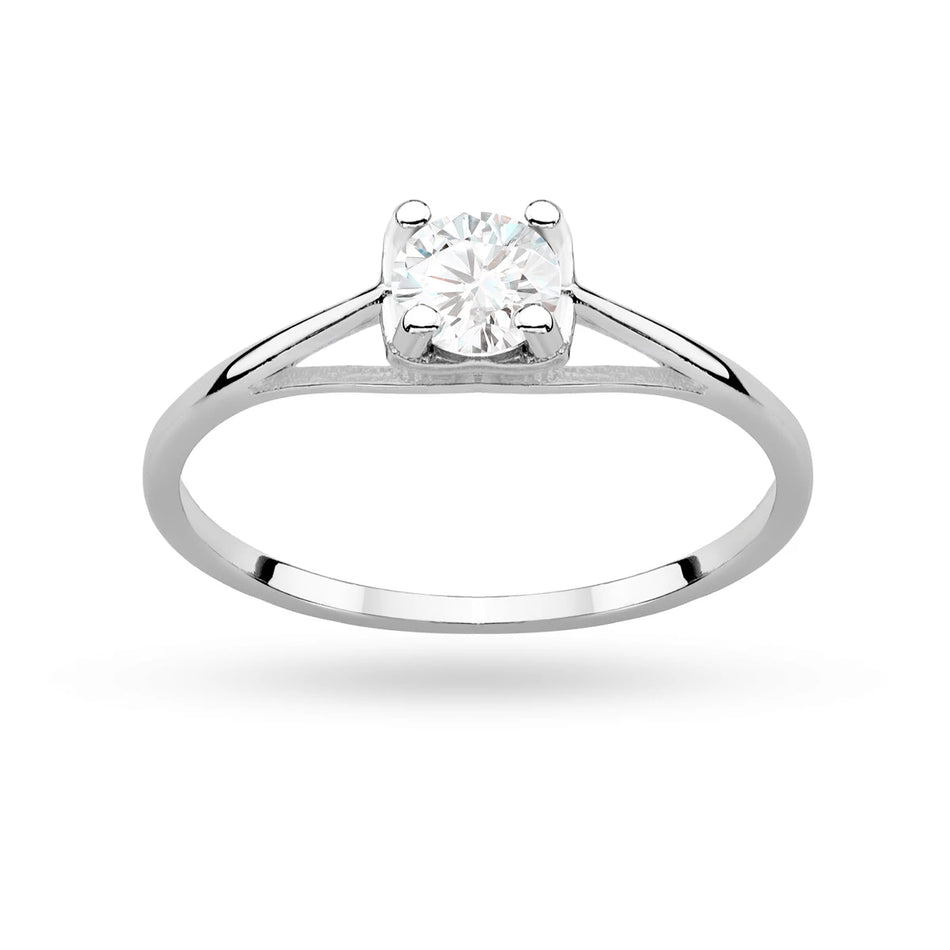 Silver Ring with Zirconia