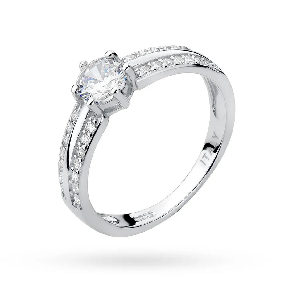 Silver Ring with Zirconia