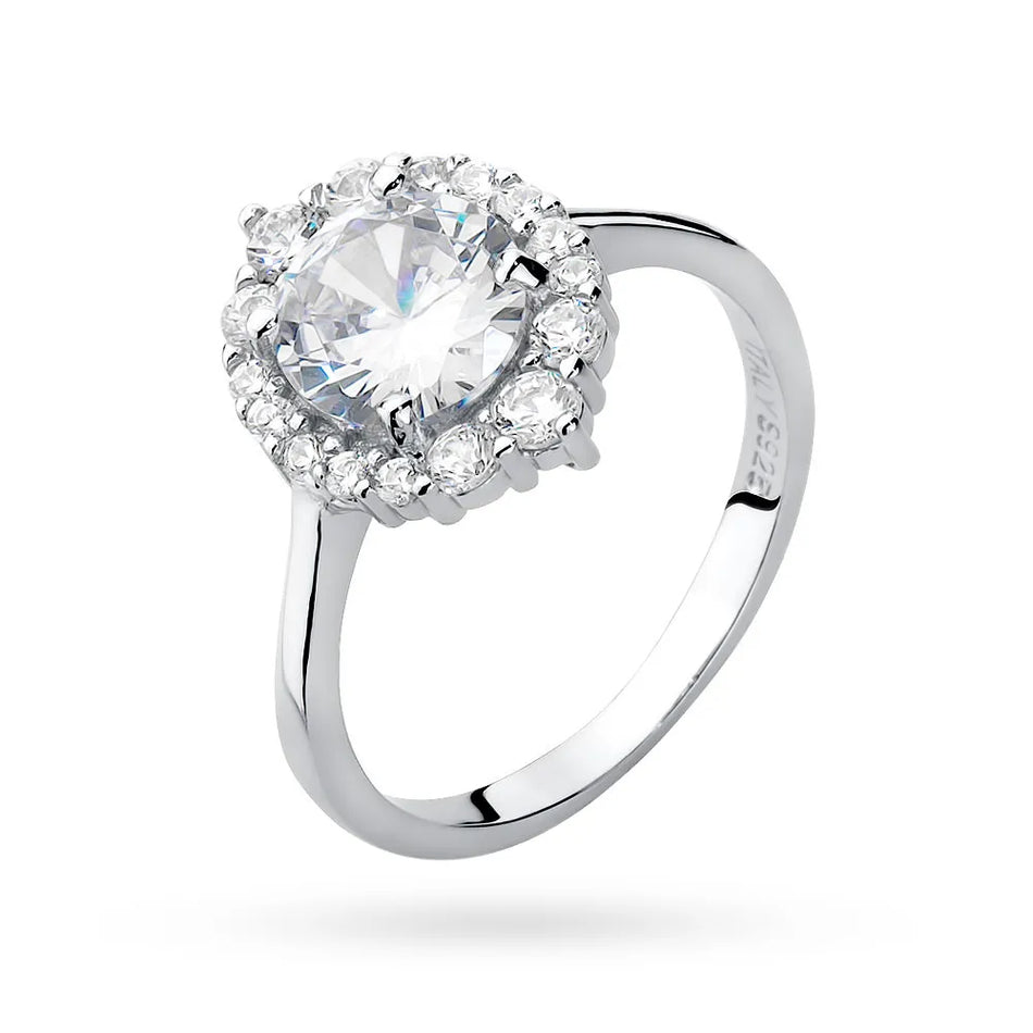 Silver Ring with Zirconia