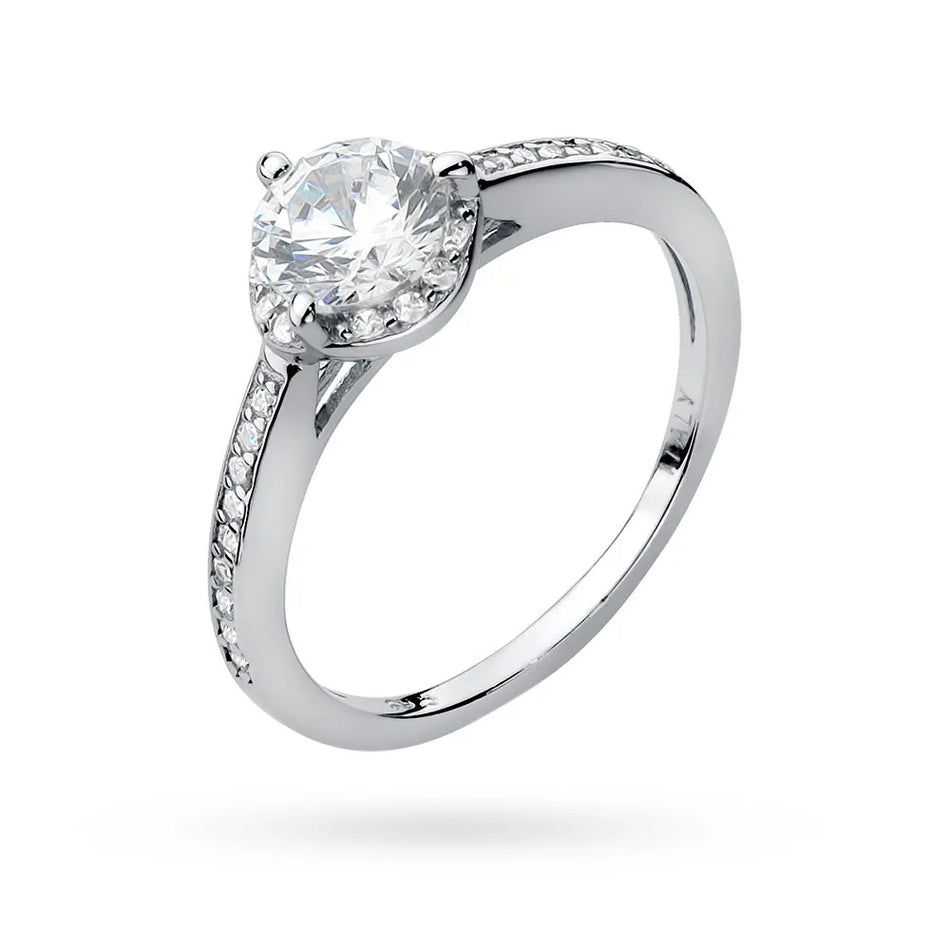 Silver Ring with Zirconia