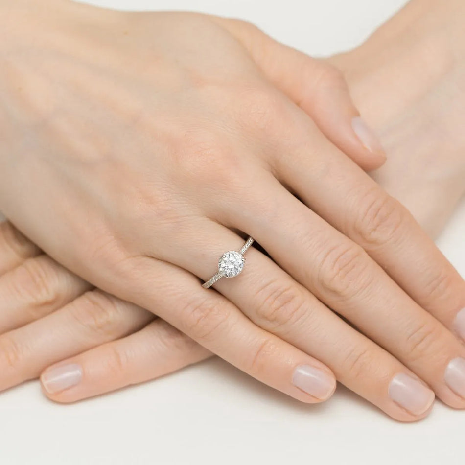 Silver Ring with Zirconia