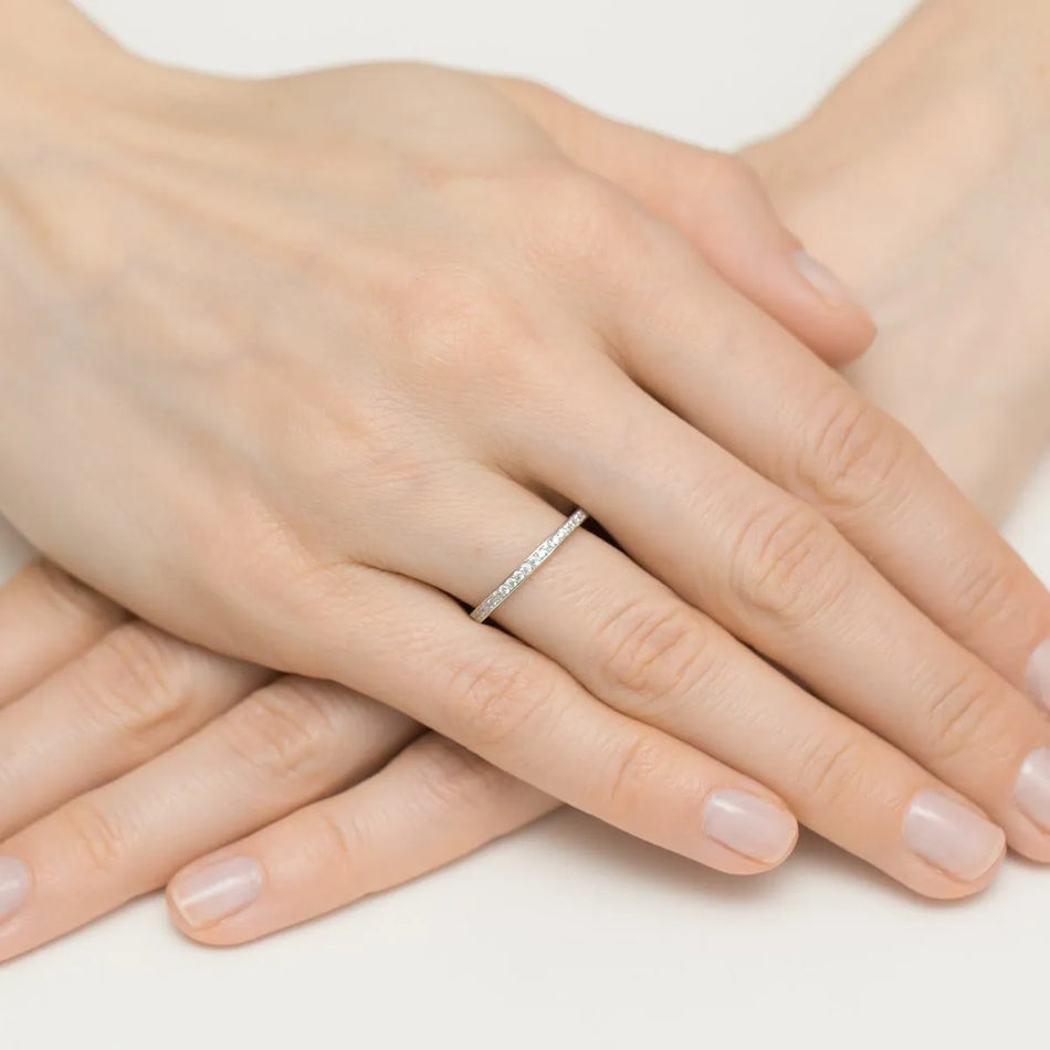 Silver Ring with Zirconia