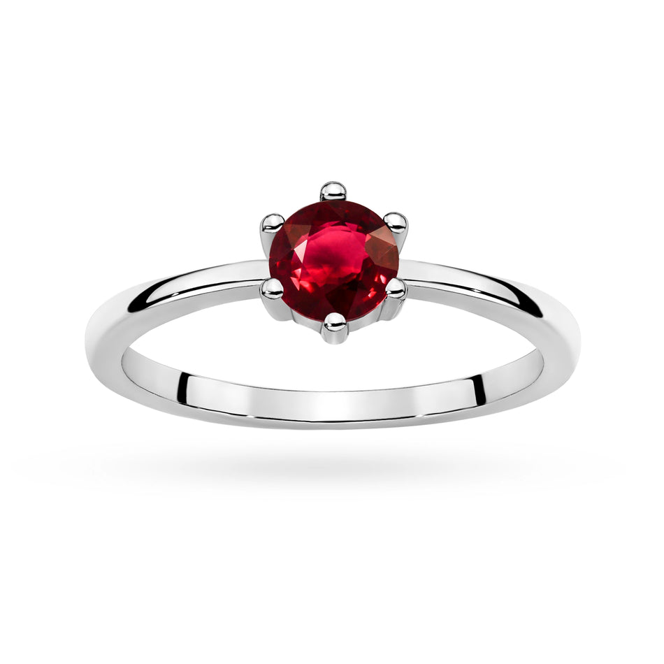 Stříbrný prsten se zirkony