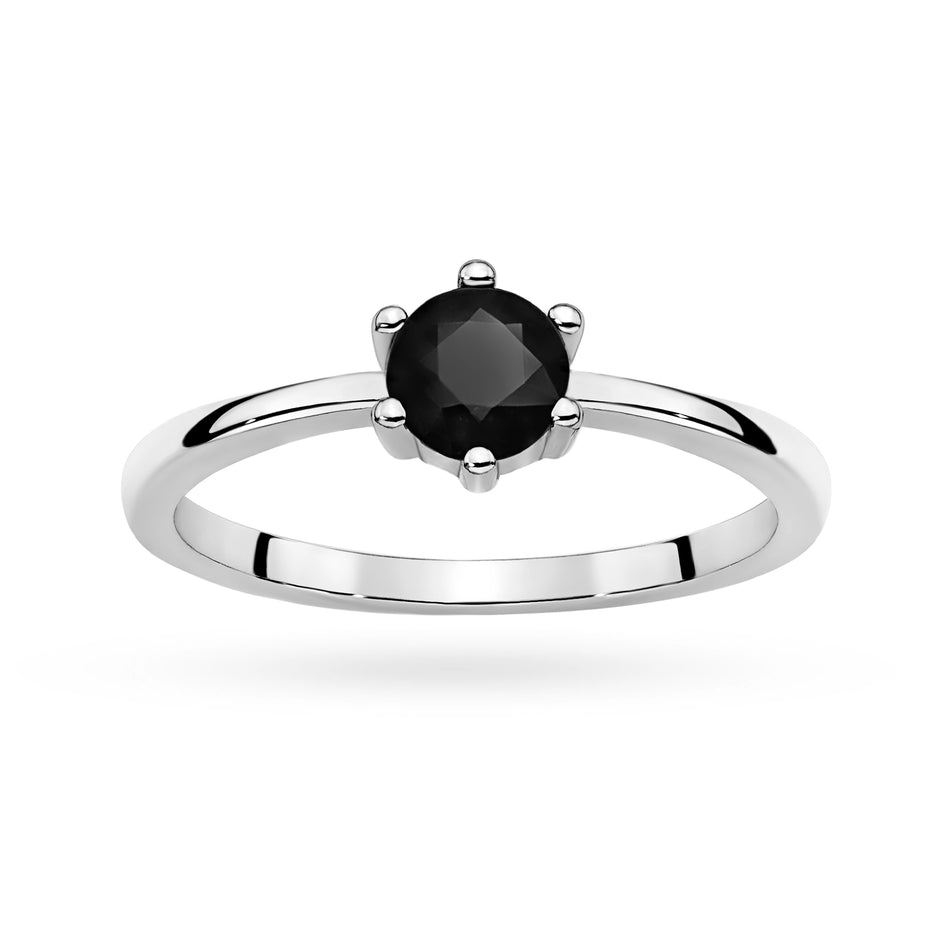 Stříbrný prsten se zirkony