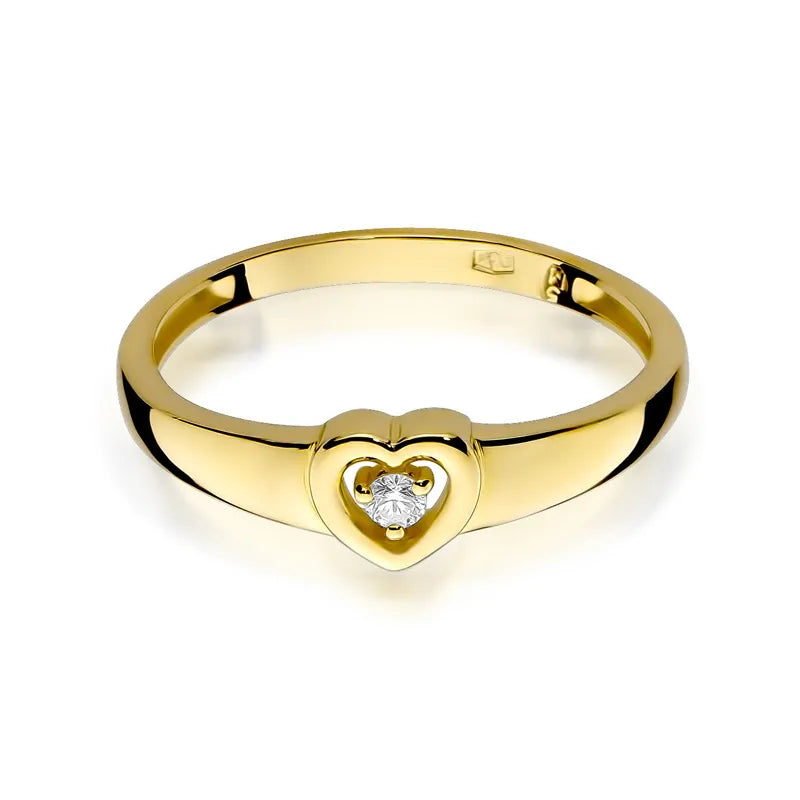 Gold Ring with 0.04ct Diamond