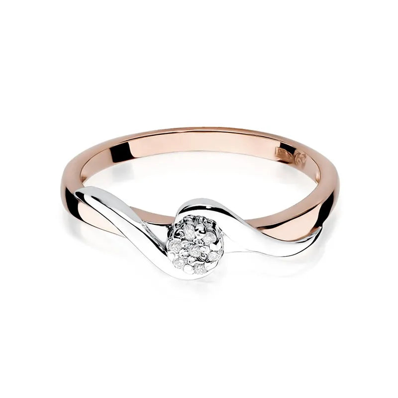 Gold Ring with 0.035ct Diamonds