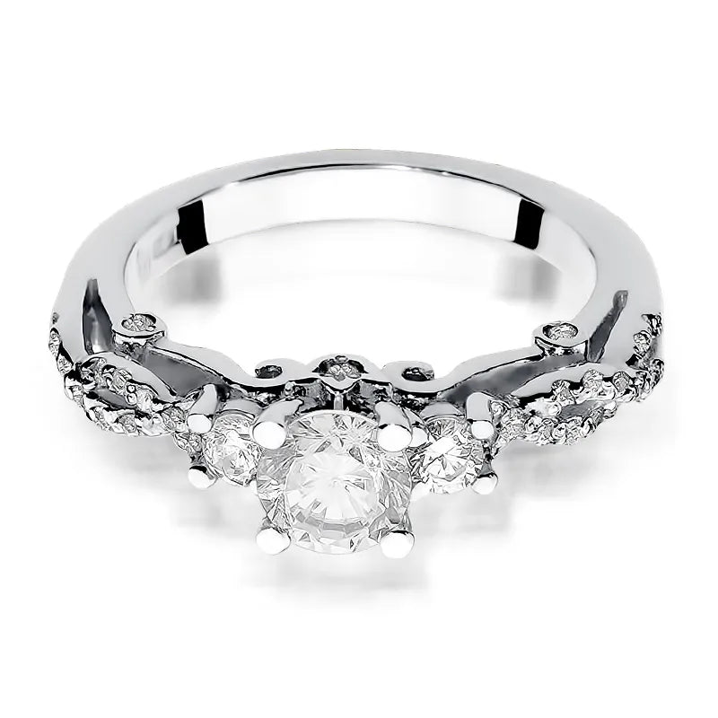 Gold Ring with 0.70ct and 0.339ct Diamonds