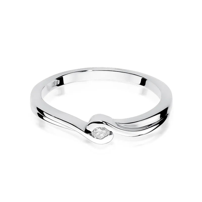 Gold Ring with 0.05ct Diamond