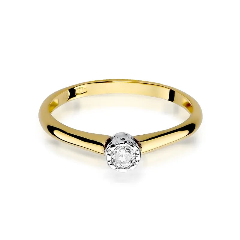 Gold Ring with 0.13ct Diamond