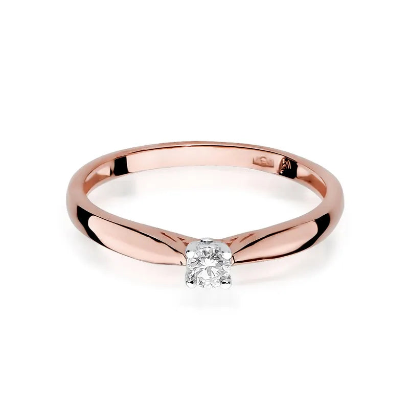 Gold Ring with 0.10ct Diamond