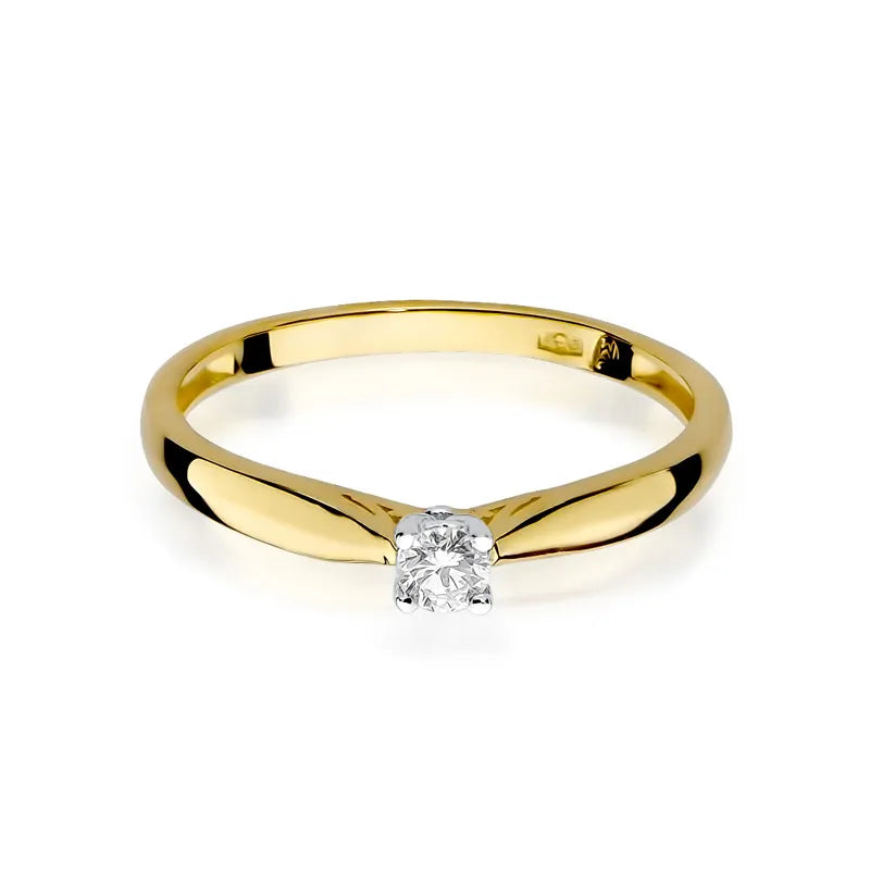 Gold Ring with 0.10ct Diamond