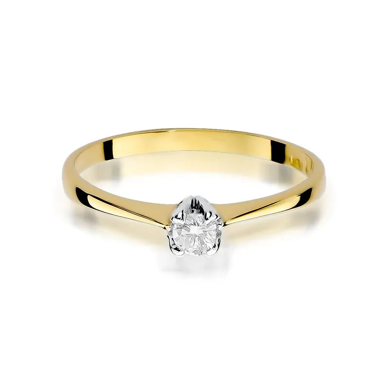 Gold Ring with 0.10ct Diamond