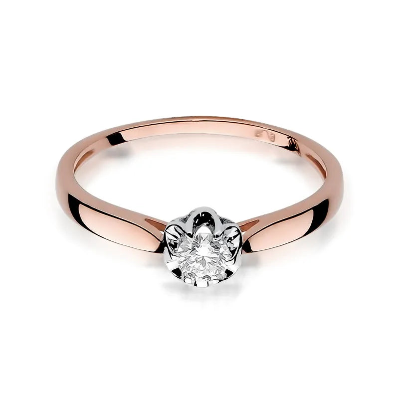 Gold Ring with 0.15ct Diamond