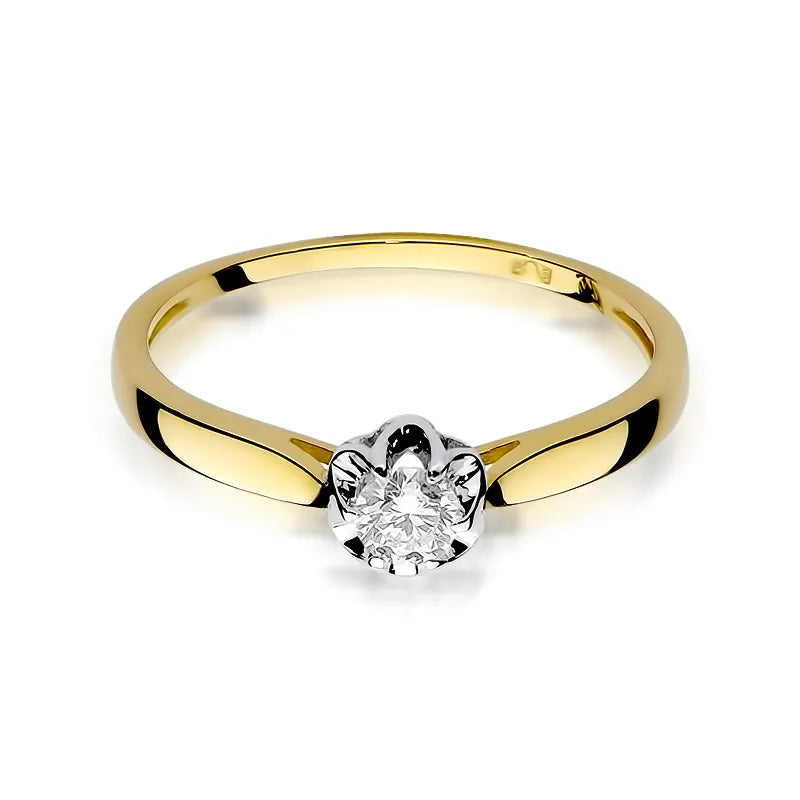 Gold Ring with 0.15ct Diamond