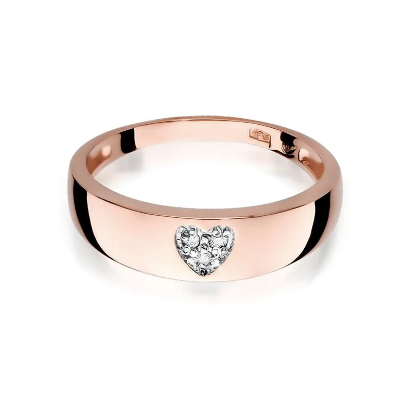 Gold Ring with 0.026ct Diamonds