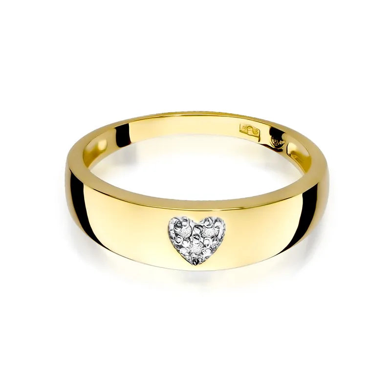 Gold Ring with 0.026ct Diamonds