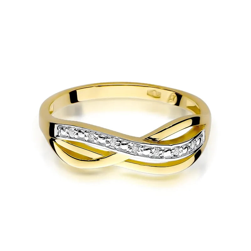 Gold Ring with 0.06ct Diamonds