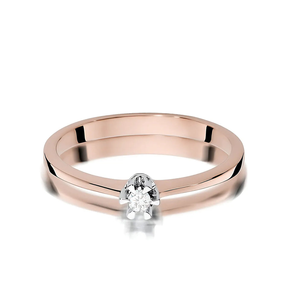 Gold Ring with 0.04ct Diamond