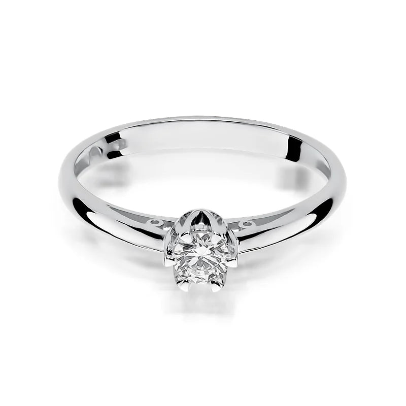 Gold Ring with 0.15ct Lab-diamond Lab-diamonds