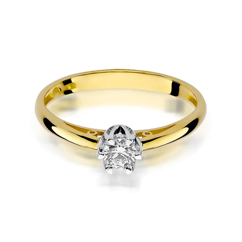Gold Ring with 0.15ct Diamond