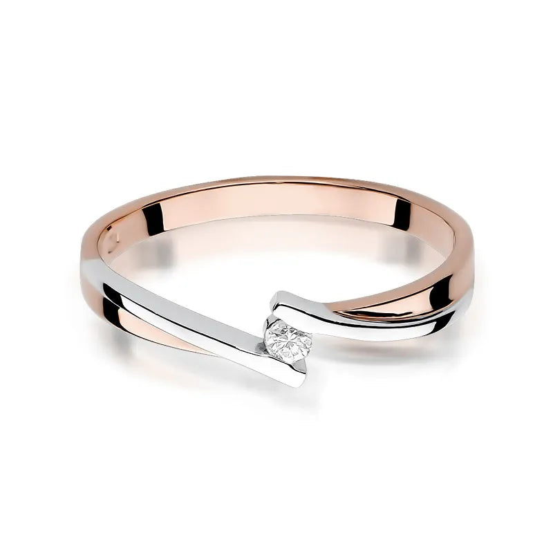 Gold Ring with 0.04ct Diamond