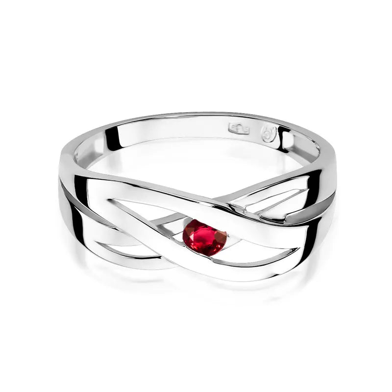 Gold Ring with 0.15ct Ruby