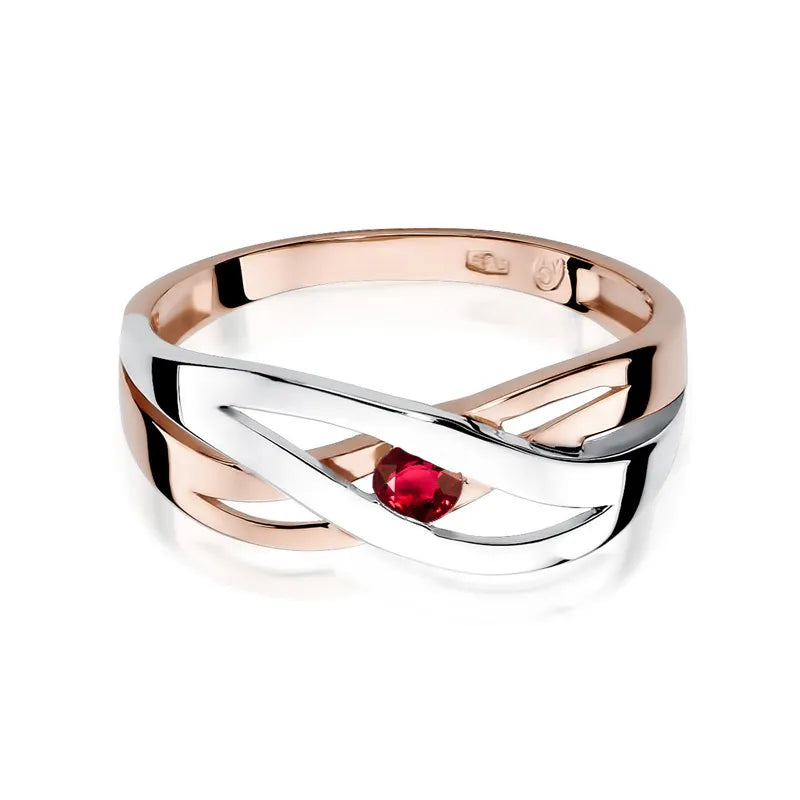 Gold Ring with 0.15ct Ruby