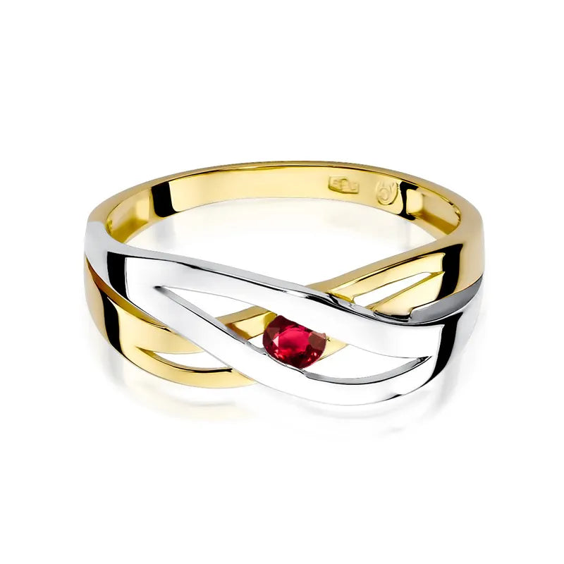 Gold Ring with 0.15ct Ruby