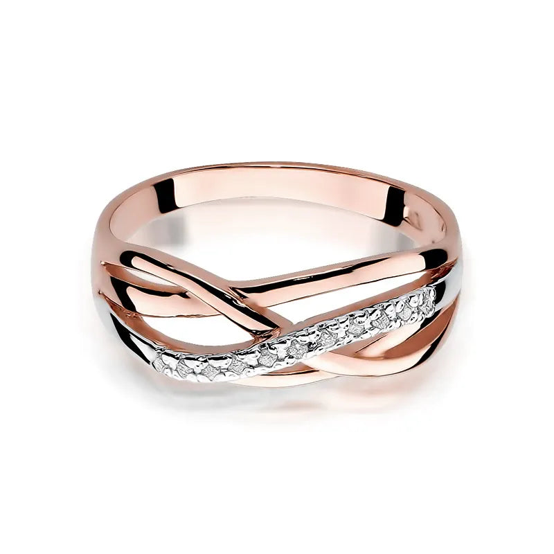 Gold Ring with 0.096ct Diamonds